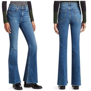 rag & bone Blue Flare & Wide Leg Jeans